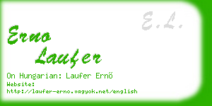 erno laufer business card